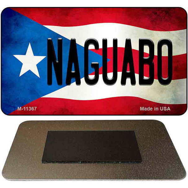 Naguabo Puerto Rico State Flag Novelty Metal Magnet M-11367