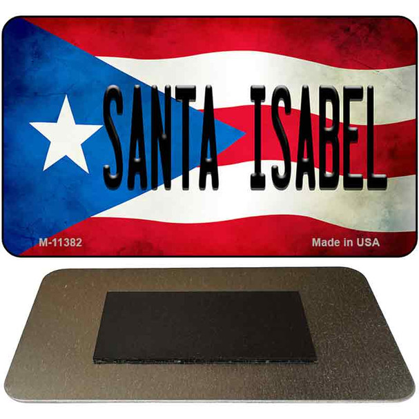 Santa Isabel Puerto Rico State Flag Novelty Metal Magnet M-11382