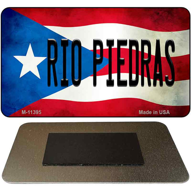 Rio Piedra Puerto Rico State Flag Novelty Metal Magnet M-11395