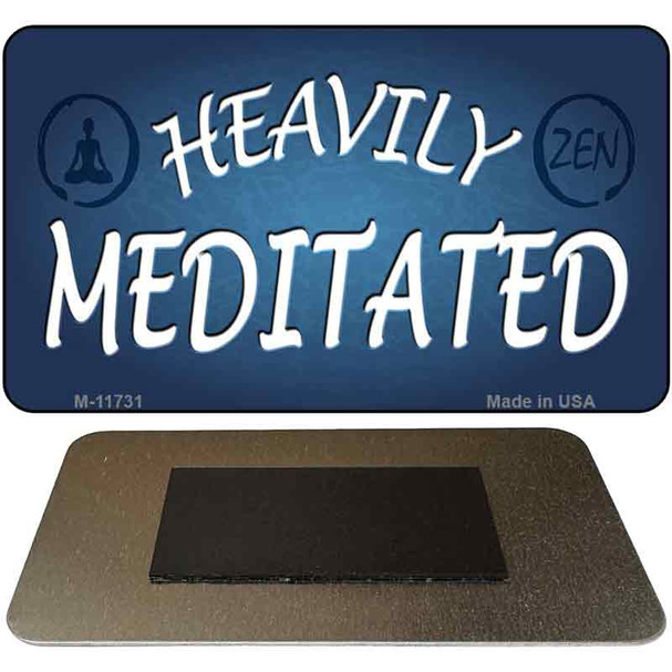 Heavily Meditated Novelty Metal Magnet M-11731