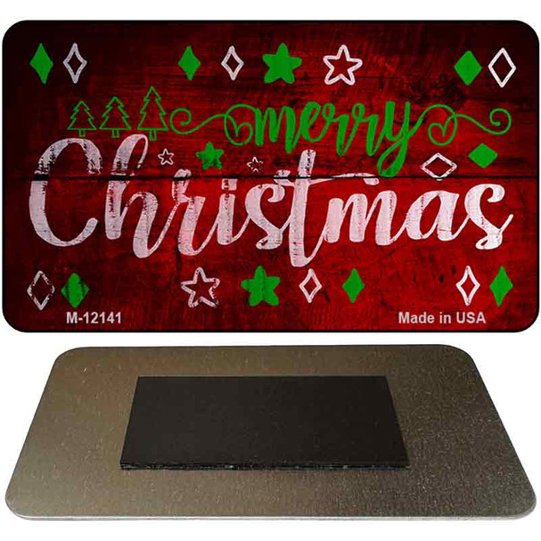 Merry Christmas Novelty Metal Magnet M-12141