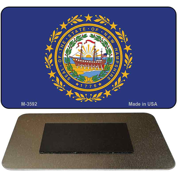 New Hampshire State Flag Novelty Metal Magnet M-3592