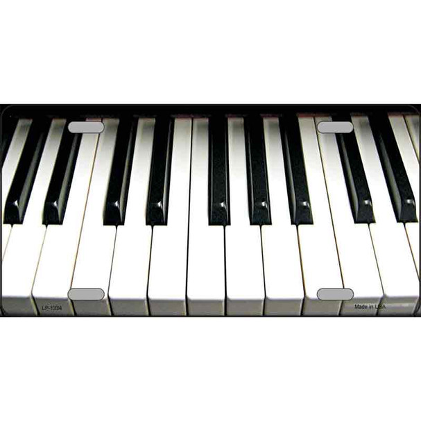 Piano Key board Novelty Metal License Plate