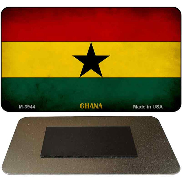 Ghana Flag Novelty Metal Magnet M-3944