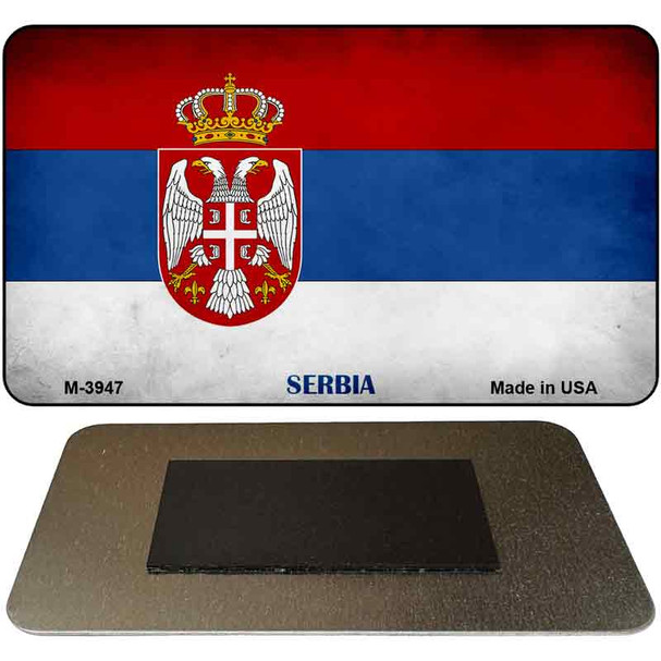 Serbia Eagle Flag Novelty Metal Magnet M-3947