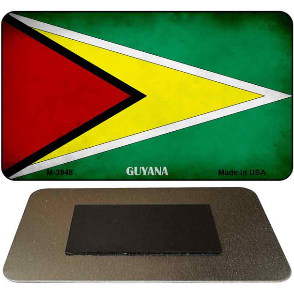 Guyana Flag Novelty Metal Magnet M-3948