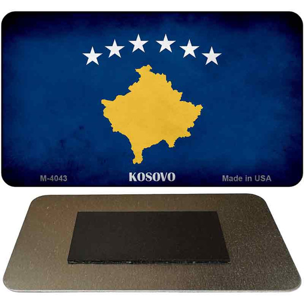 Kosovo Flag Novelty Metal Magnet M-4043