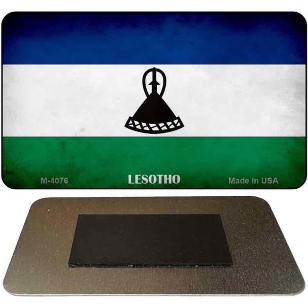 Lesotho Flag Novelty Metal Magnet M-4076