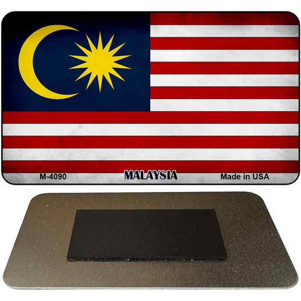 Malaysia Flag Novelty Metal Magnet M-4090