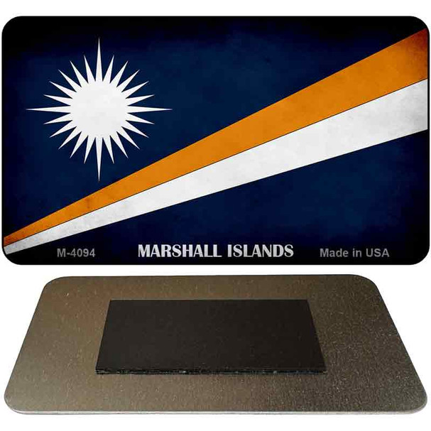 Marshall Islands Flag Novelty Metal Magnet M-4094