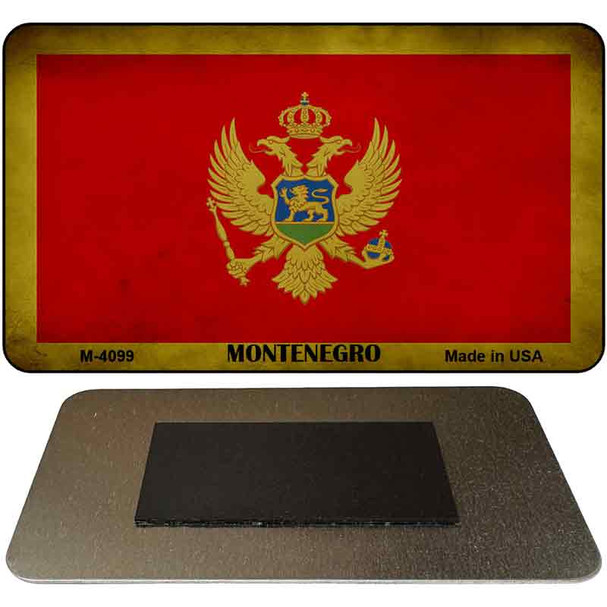 Montenegro Flag Novelty Metal Magnet M-4099