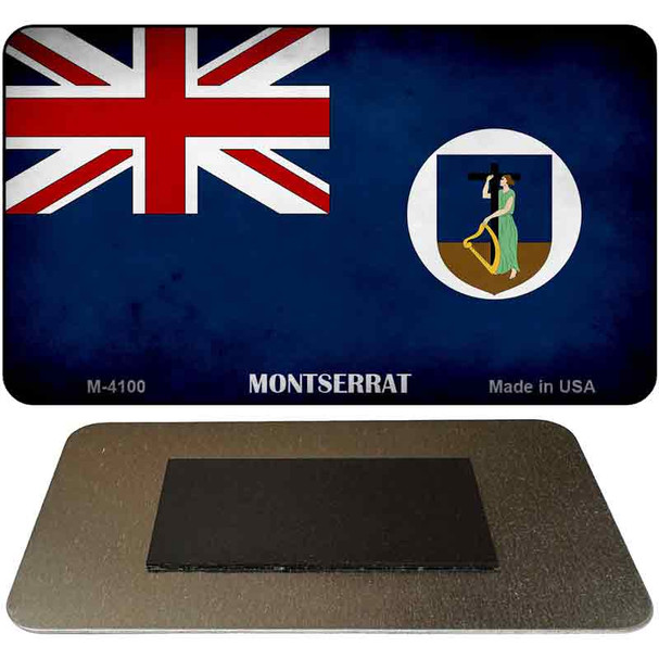 Montserrat Flag Novelty Metal Magnet M-4100