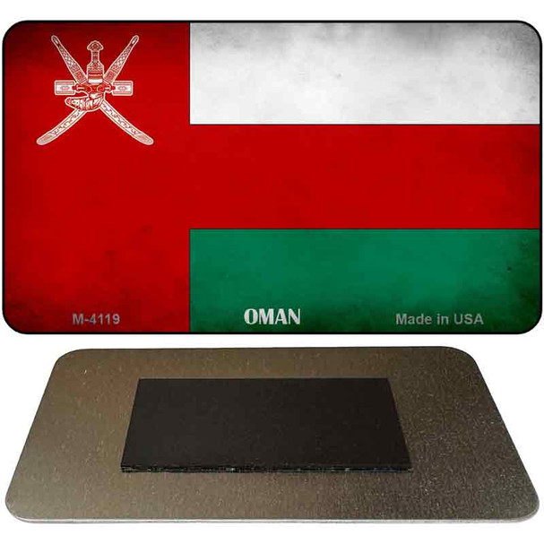 Oman Flag Novelty Metal Magnet M-4119