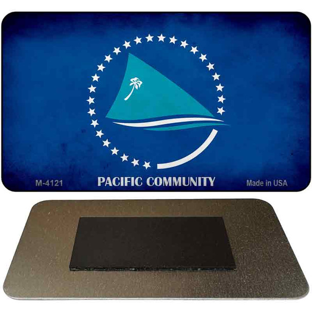 Pacific Community Flag Novelty Metal Magnet M-4121