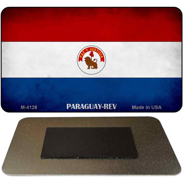 Paraguay REV Flag Novelty Metal Magnet M-4126