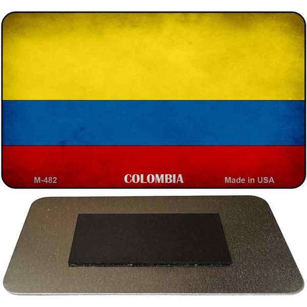 Colombia Flag Novelty Metal Magnet M-482