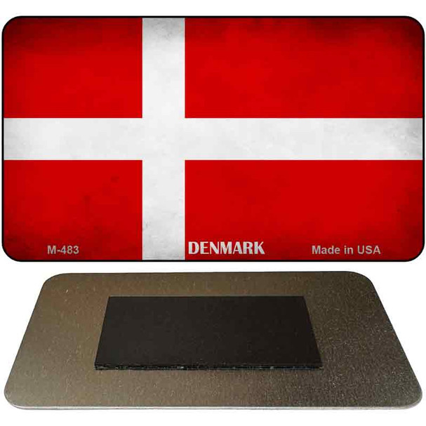 Denmark Flag Novelty Metal Magnet M-483