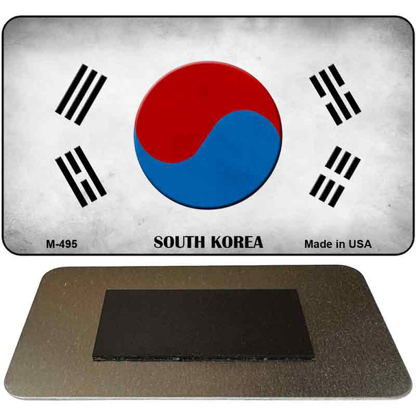 South Korea Flag Novelty Metal Magnet M-495