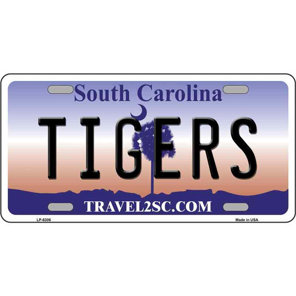 Tigers South Carolina Novelty Metal License Plate