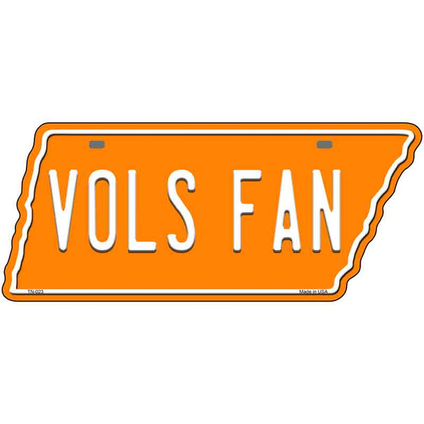 Vols Fan Novelty Metal Tennessee License Plate Tag TN-023