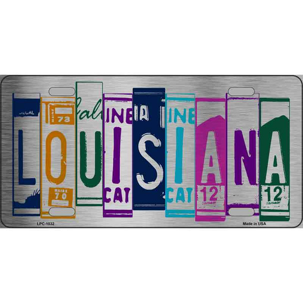 Louisiana License Plate Art Metal Novelty License Plate