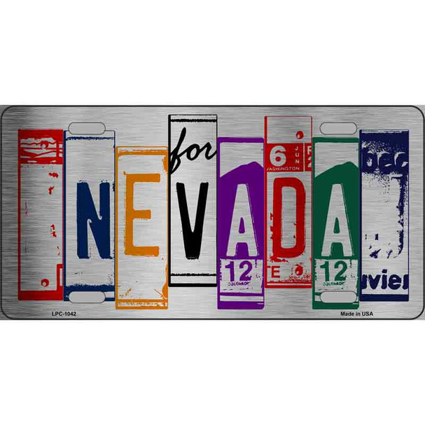 Nevada License Plate Art Metal Novelty License Plate