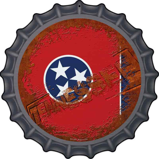 Tennessee Rusty Stamped Novelty Metal Bottle Cap Sign BC-1207