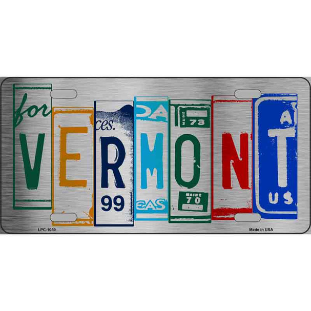 Vermont License Plate Art Metal Novelty License Plate