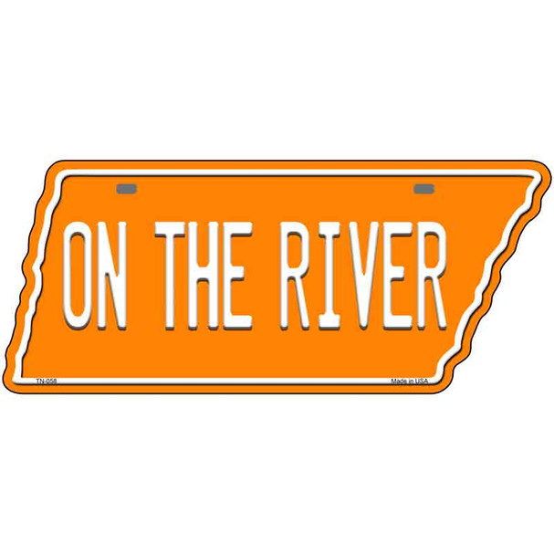 On The River Novelty Metal Tennessee License Plate Tag TN-058