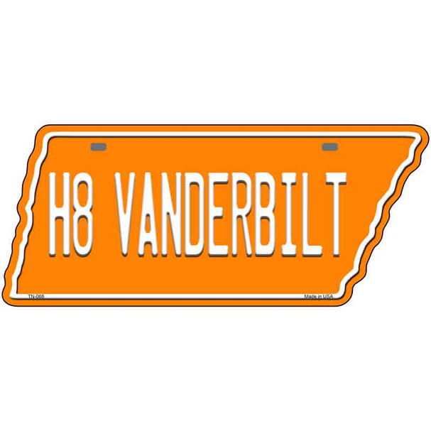 H8 Vanderbilt Novelty Metal Tennessee License Plate Tag TN-068