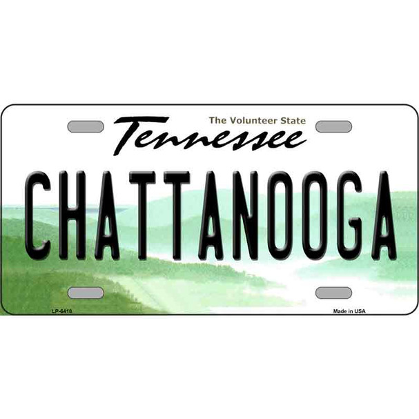 Chattanooga Tennessee Novelty Metal License Plate