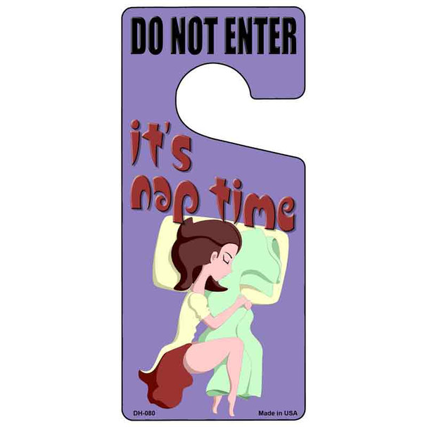 Its Nap Time Novelty Metal Door Hanger DH-080