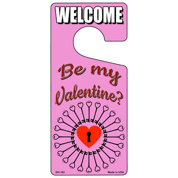 Be My Valentine Novelty Metal Door Hanger DH-163