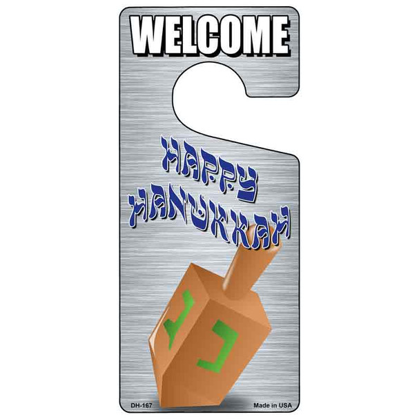 Happy Hanukkah Novelty Metal Door Hanger DH-167