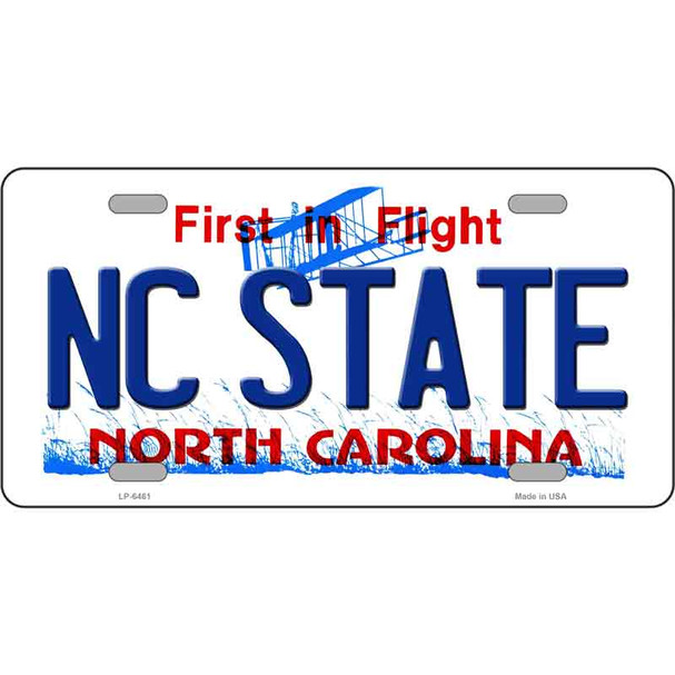 North Carolina State Novelty Metal License Plate