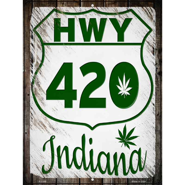 HWY 420 Indiana Novelty Metal Parking Sign