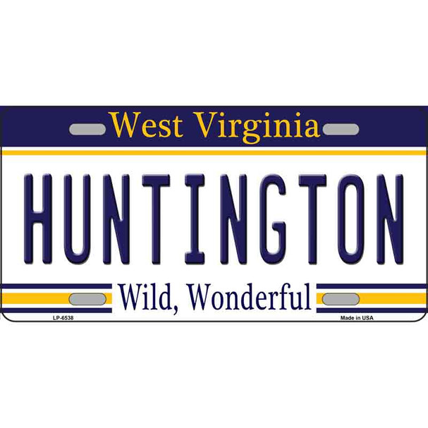 Huntington West Virginia Novelty Metal License Plate