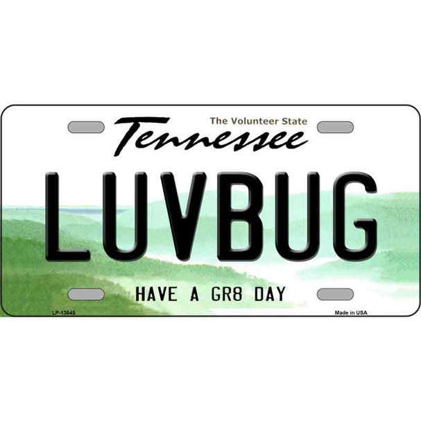 Love Bug Novelty Metal License Plate Tag