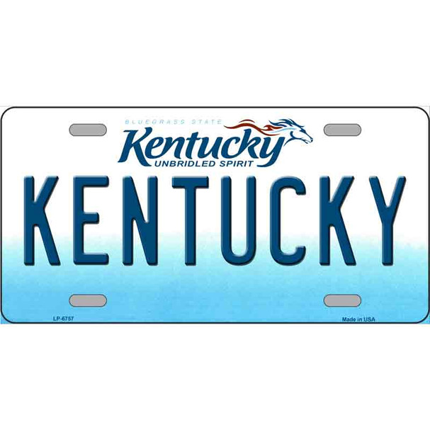 Kentucky Novelty Metal License Plate