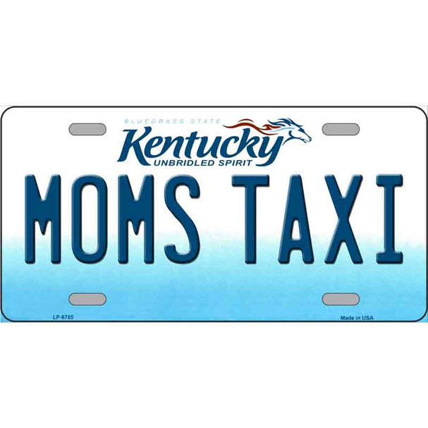 Moms Taxi Kentucky Novelty Metal License Plate