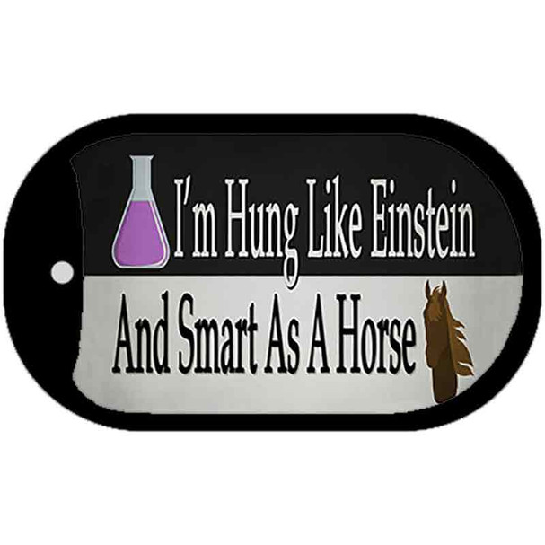 Hung Like Einstein Novelty Metal Dog Tag Necklace DT-13658