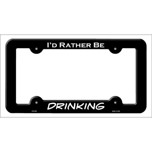 Drinking Novelty Metal License Plate Frame LPF-058