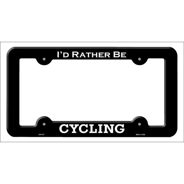 Cycling Novelty Metal License Plate Frame LPF-077