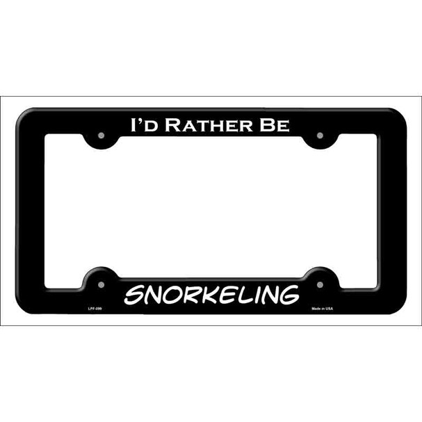 Snorkeling Novelty Metal License Plate Frame LPF-099