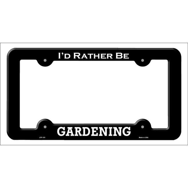 Gardening Novelty Metal License Plate Frame LPF-101