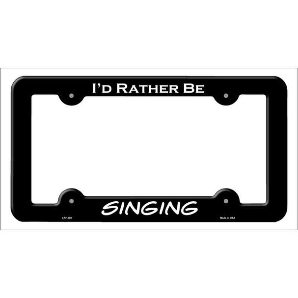 Singing Novelty Metal License Plate Frame LPF-108