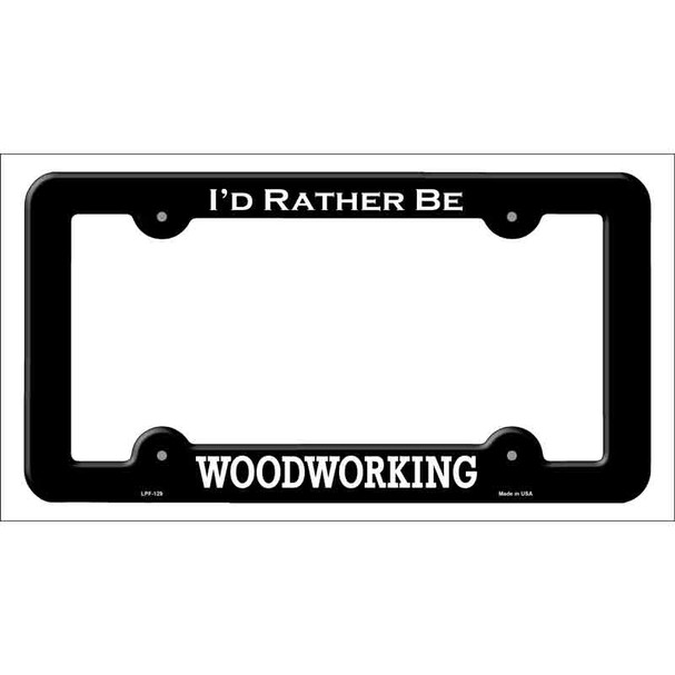 Woodworking Novelty Metal License Plate Frame LPF-129