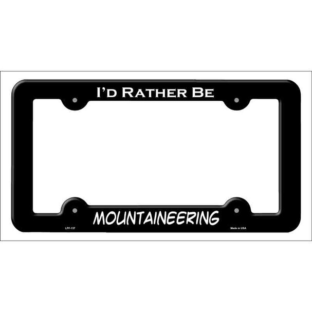 Mountaineering Novelty Metal License Plate Frame LPF-137