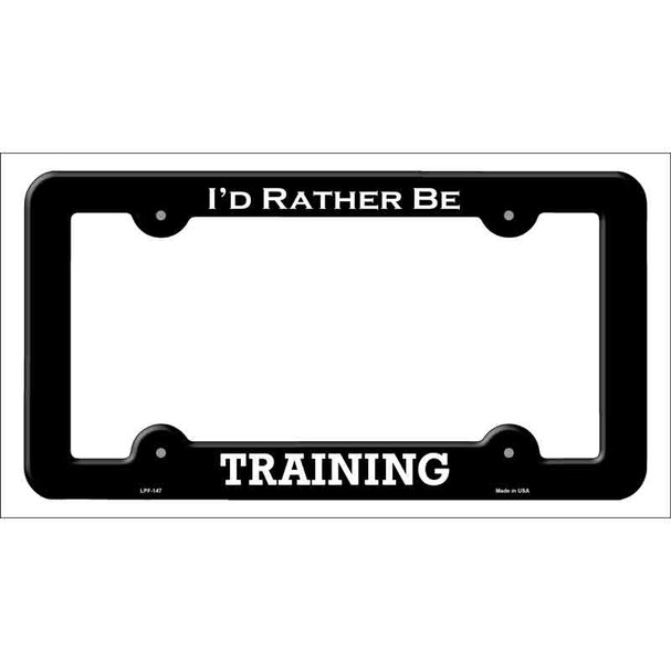 Training Novelty Metal License Plate Frame LPF-147