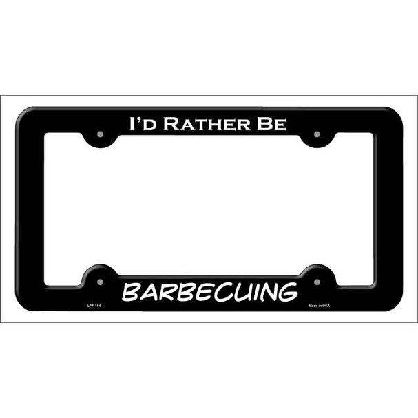 Barbecuing Novelty Metal License Plate Frame LPF-164